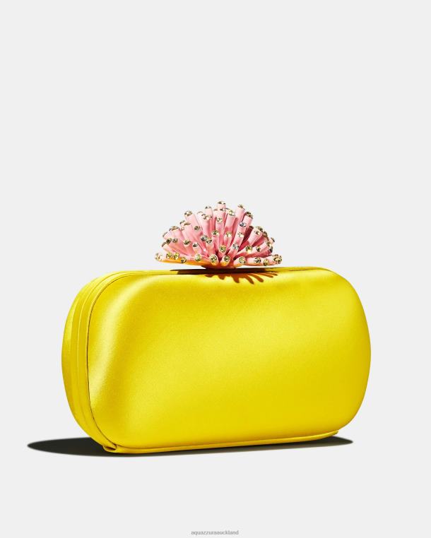 Aquazzura Anemone Clutch YELLOW TZ666357