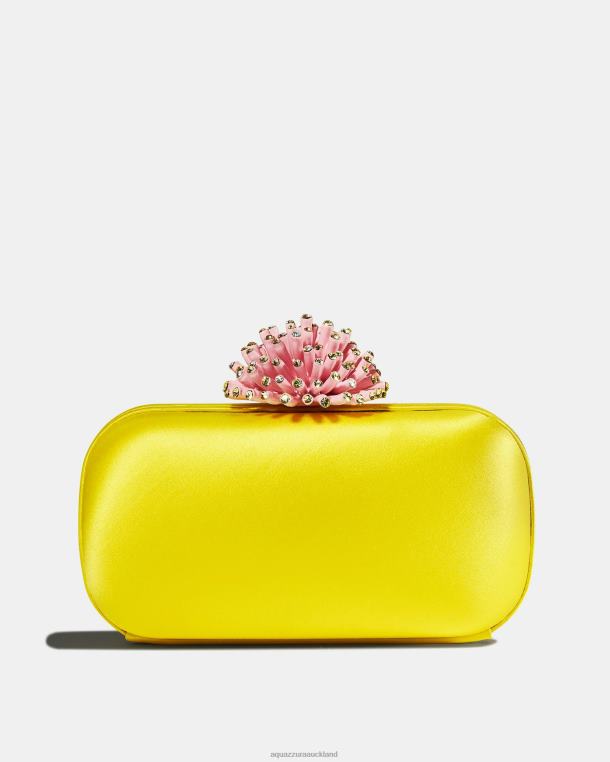 Aquazzura Anemone Clutch YELLOW TZ666357