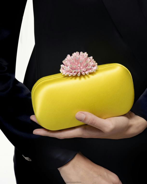 Aquazzura Anemone Clutch YELLOW TZ666357