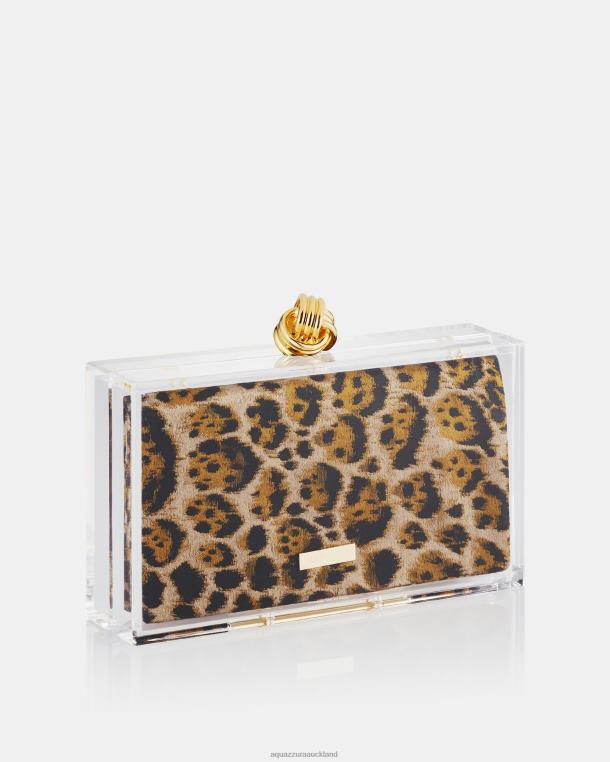 Aquazzura Darling Clutch LEOPARD TZ666390