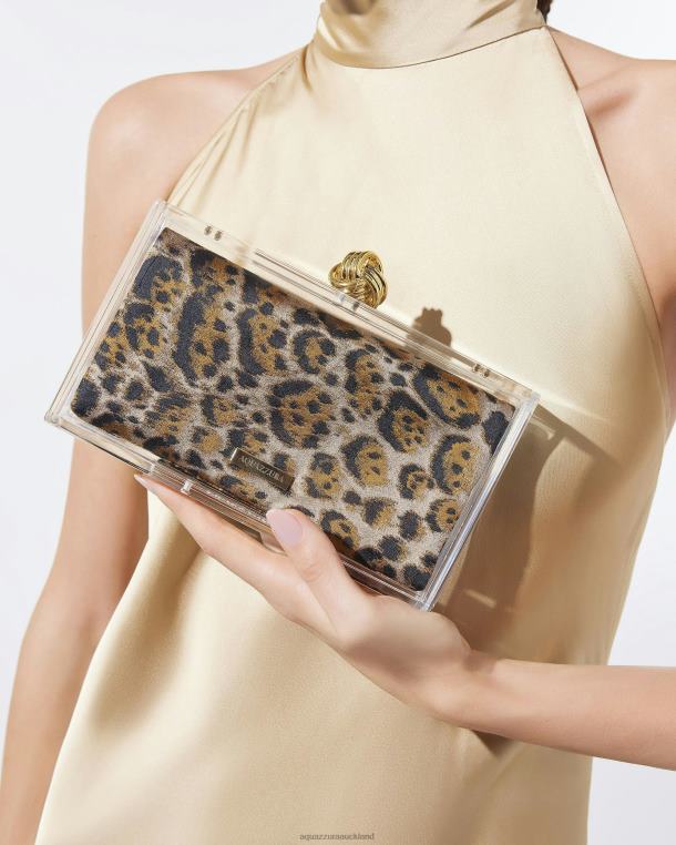 Aquazzura Darling Clutch LEOPARD TZ666390