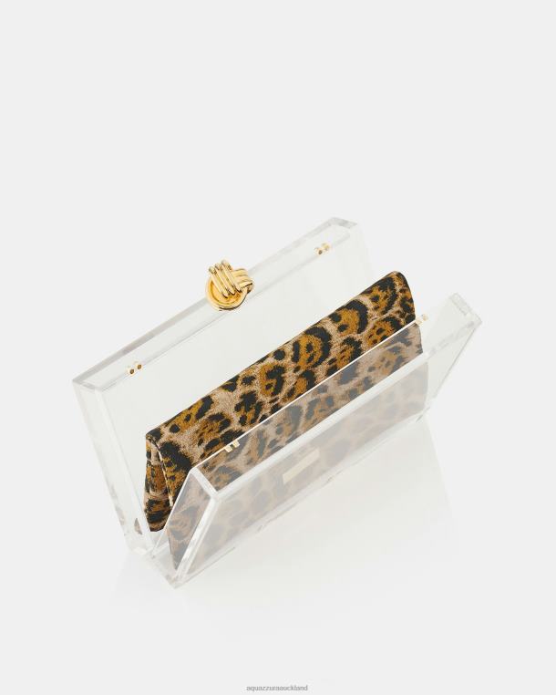 Aquazzura Darling Clutch LEOPARD TZ666390