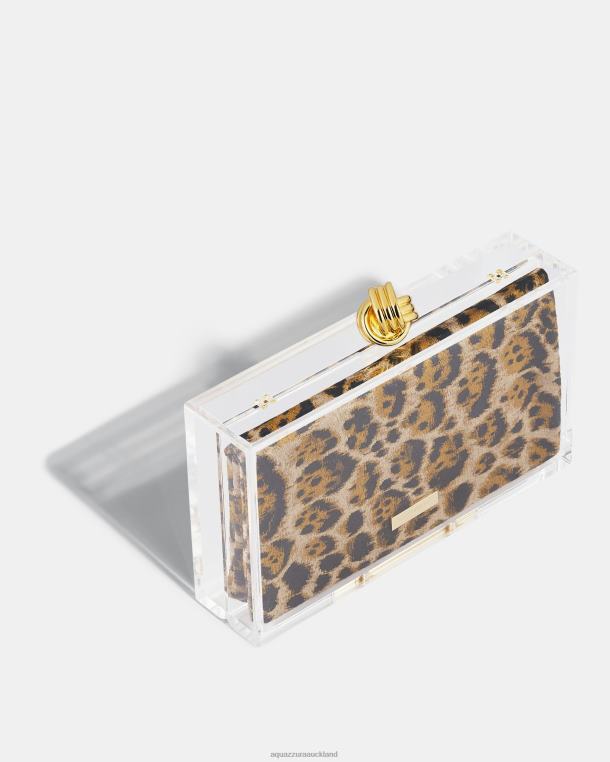 Aquazzura Darling Clutch LEOPARD TZ666390