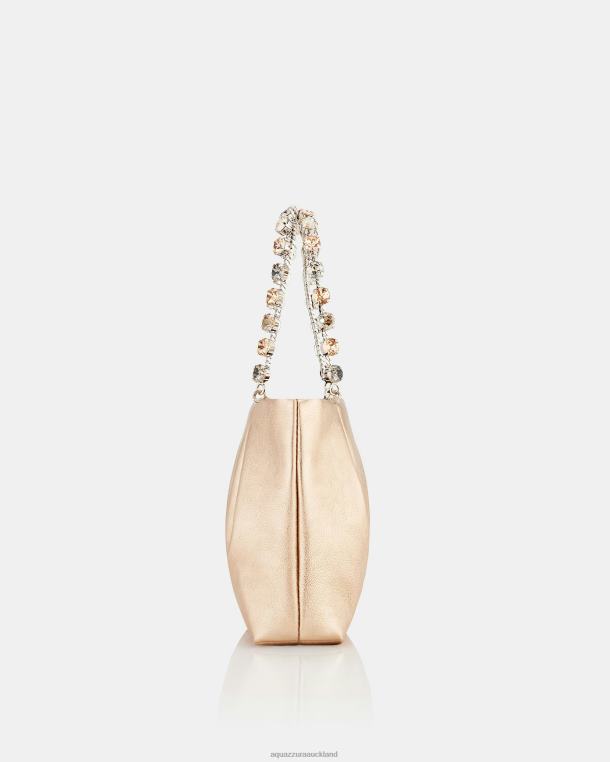 Aquazzura Galactic Crystal Mini Tote GOLD TZ666365