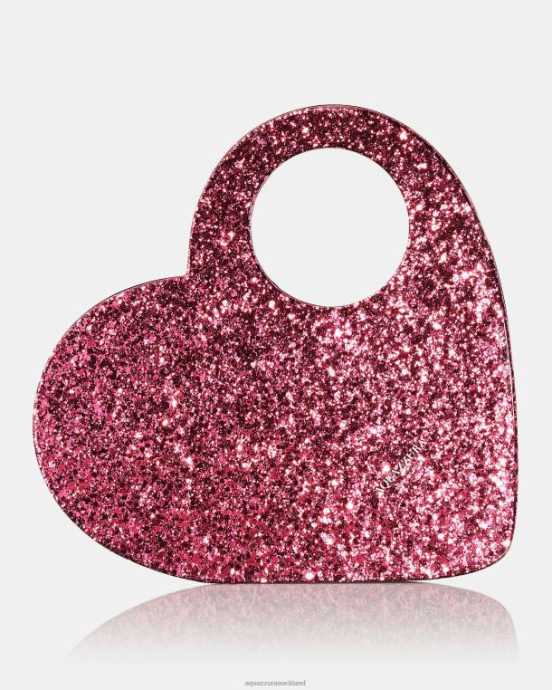 Aquazzura Heart Clutch FUCHSIA TZ666355