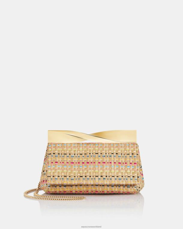 Aquazzura Mini Twist Clutch BEIGE TZ666398