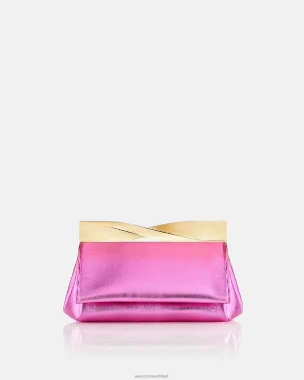 Aquazzura Mini Twist Clutch FUCHSIA TZ666320