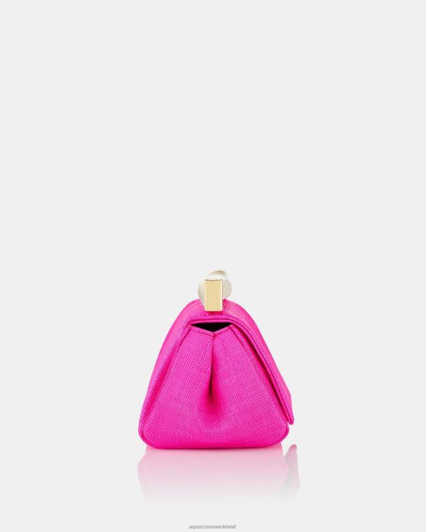 Aquazzura Mini Twist Clutch Fuchsia TZ666396