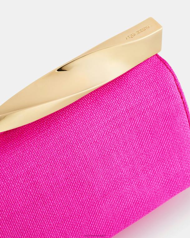 Aquazzura Mini Twist Clutch Fuchsia TZ666396