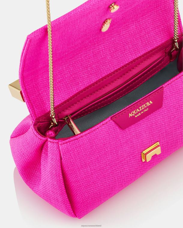 Aquazzura Mini Twist Clutch Fuchsia TZ666396