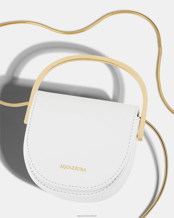 Aquazzura Purist Micro Handbag WHITE TZ666409