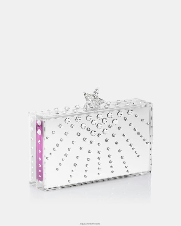 Aquazzura Starlight Clutch SILVER TZ666339