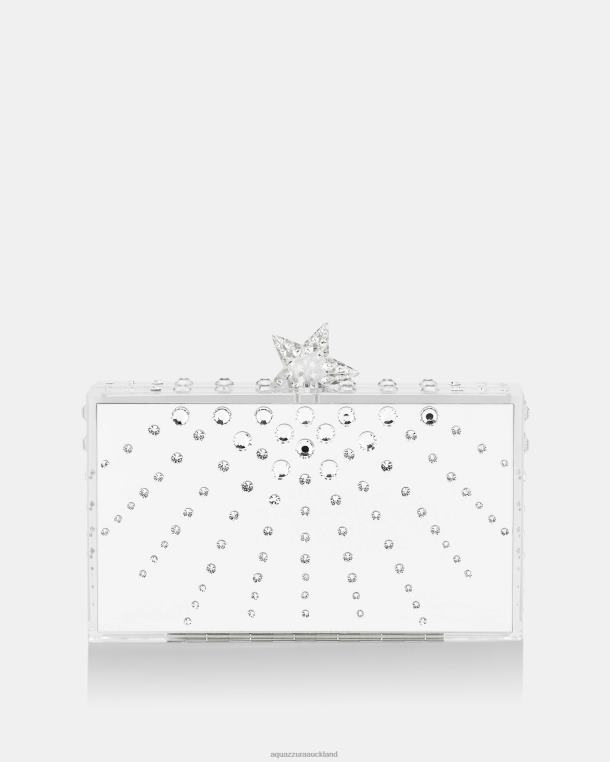 Aquazzura Starlight Clutch SILVER TZ666339