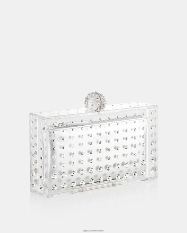 Aquazzura Tequila Clutch SILVER TZ666331