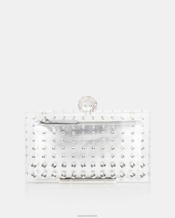 Aquazzura Tequila Clutch SILVER TZ666331