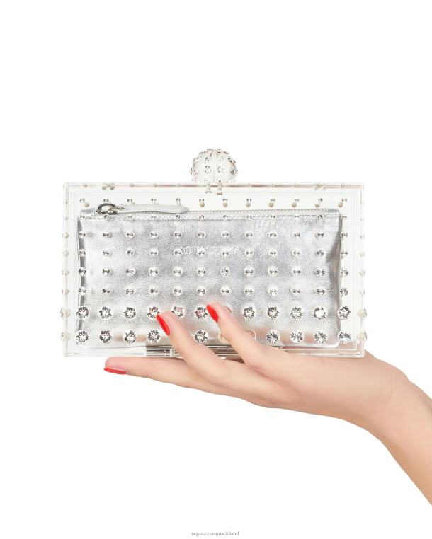 Aquazzura Tequila Clutch SILVER TZ666331