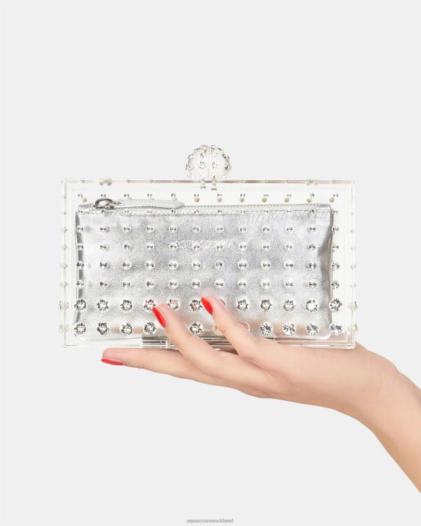 Aquazzura Tequila Clutch SILVER TZ666331