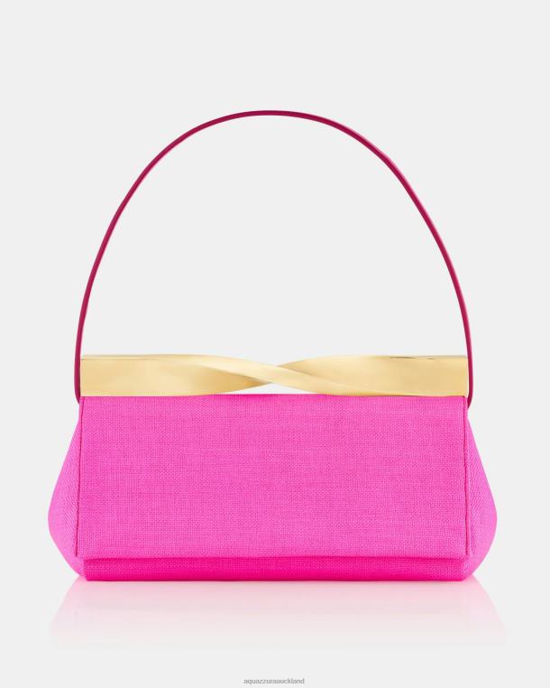 Aquazzura Twist Clutch Fuchsia TZ666395