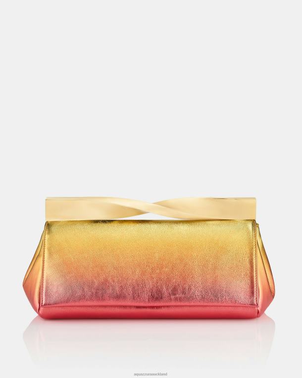 Aquazzura Twist Clutch ORANGE TZ666385