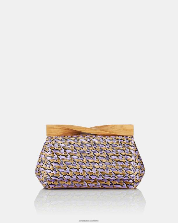 Aquazzura Wooden Mini Twist Clutch MULTICOLOR TZ666399