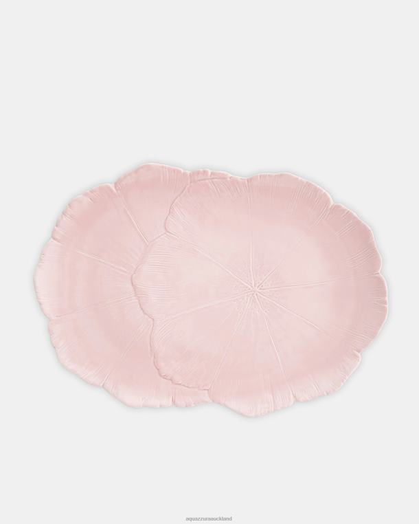 Aquazzura Cherry Blossom Oval Platter PINK TZ666495