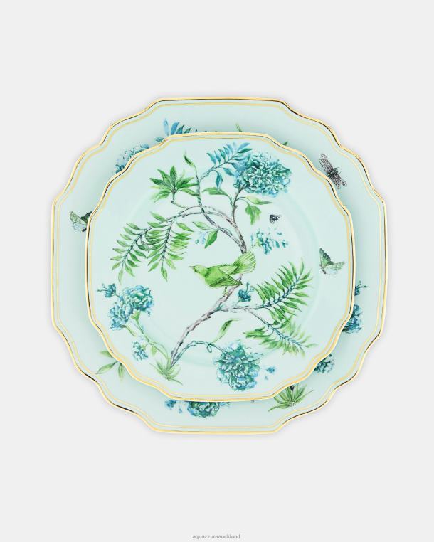 Aquazzura Secret Garden Dinner Plate GREEN TZ666474