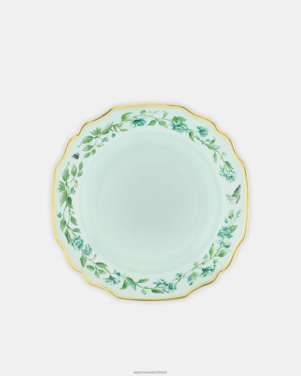 Aquazzura Secret Garden Soup Plate GREEN TZ666473