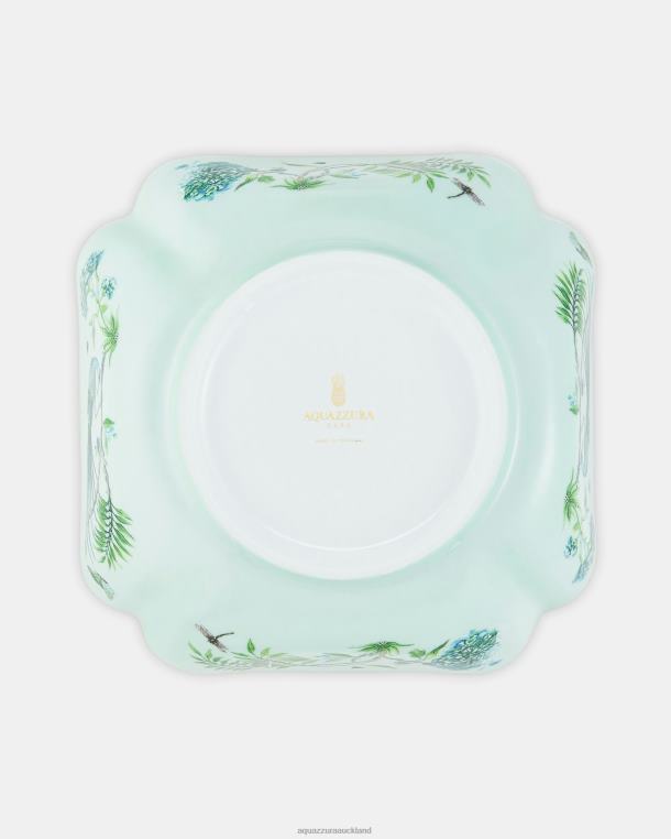 Aquazzura Secret Garden Square Salad Bowl GREEN TZ666478