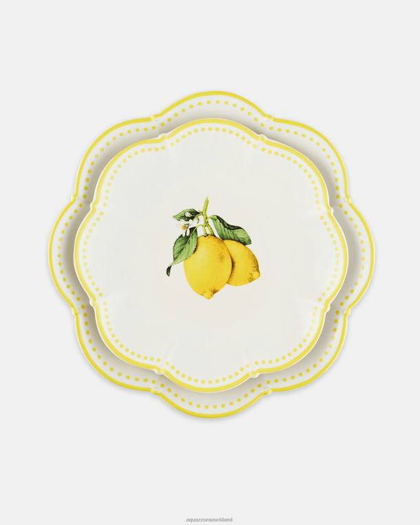 Aquazzura Tutti Frutti Dessert Plate YELLOW TZ666510