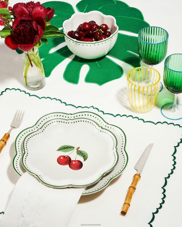 Aquazzura Tutti Frutti Dinner Plate GREEN TZ666511