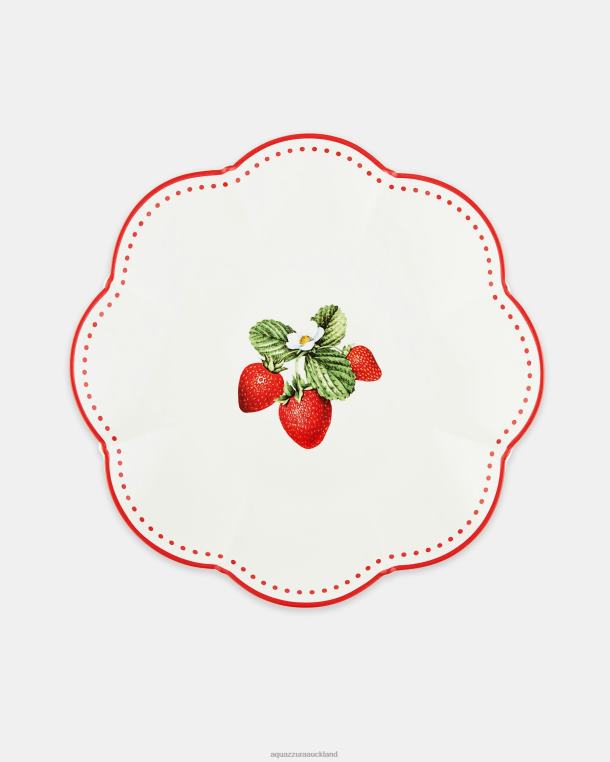 Aquazzura Tutti Frutti Dinner Plate RED TZ666509