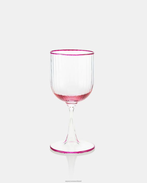 Aquazzura Striped Red Wine Glass PINK TZ666542