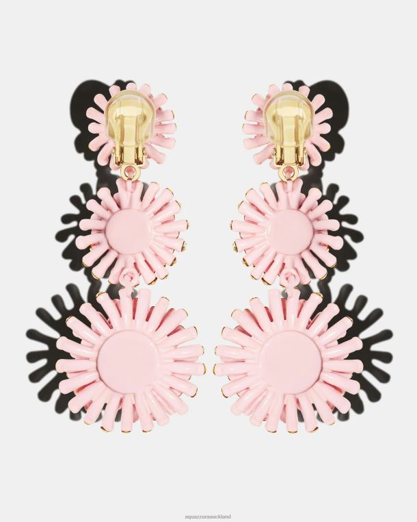 Aquazzura Anemone Multi-Drop Earrings PINK TZ666416