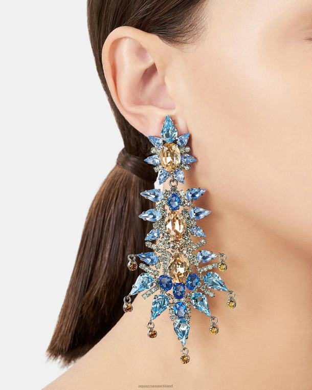 Aquazzura Aranka Earrings BLUE TZ666343