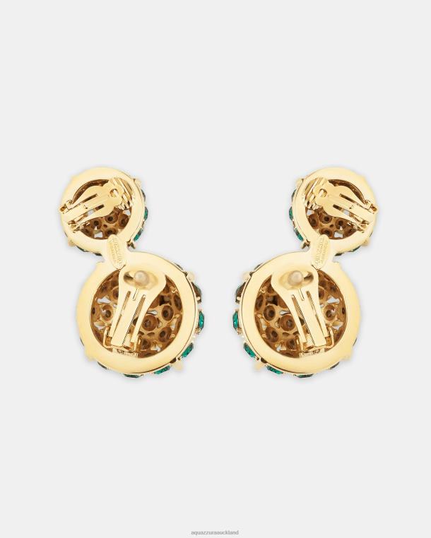 Aquazzura Love Bubbles Earrings GREEN TZ666364