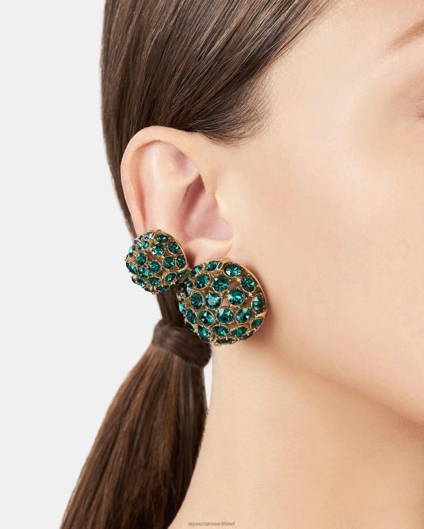 Aquazzura Love Bubbles Earrings GREEN TZ666364