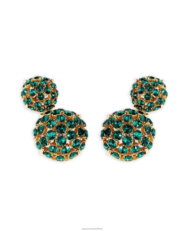 Aquazzura Love Bubbles Earrings GREEN TZ666364