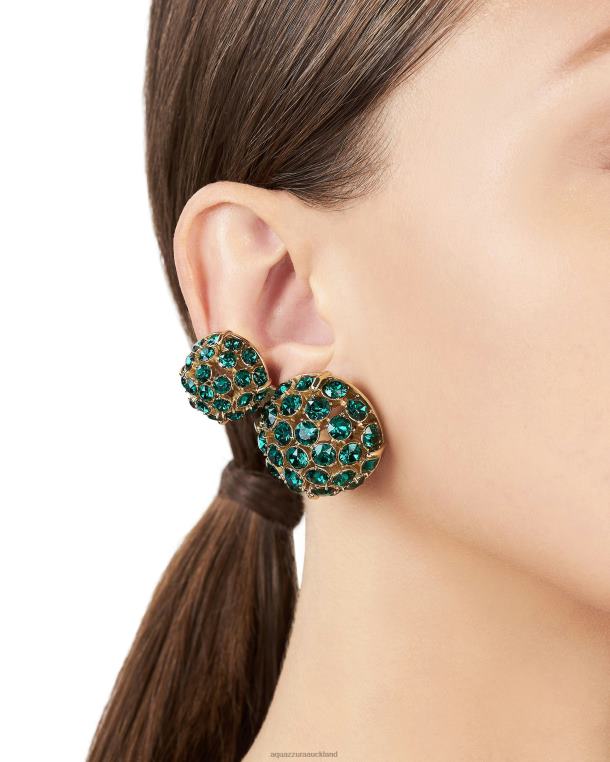 Aquazzura Love Bubbles Earrings GREEN TZ666364