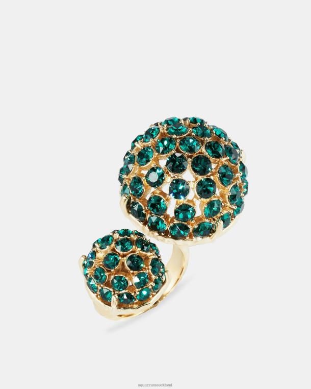 Aquazzura Love Bubbles Ring GREEN TZ666446