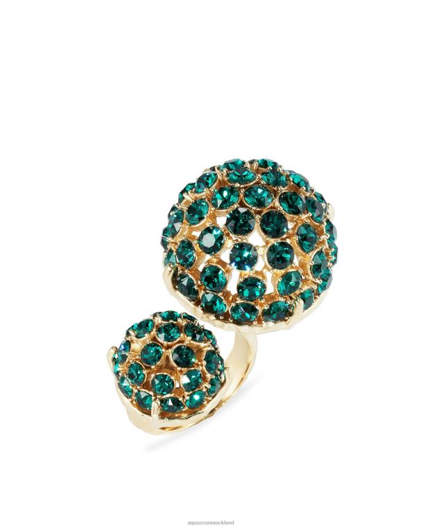 Aquazzura Love Bubbles Ring GREEN TZ666446