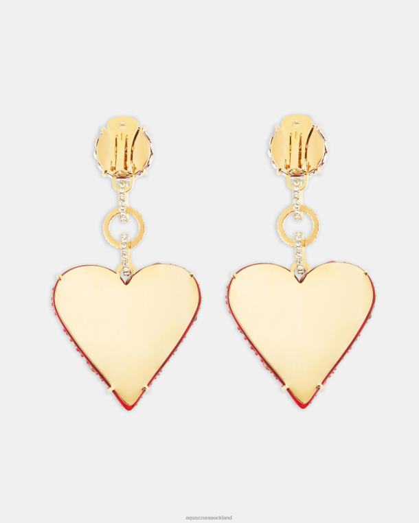 Aquazzura Love Me Earrings RED TZ666440