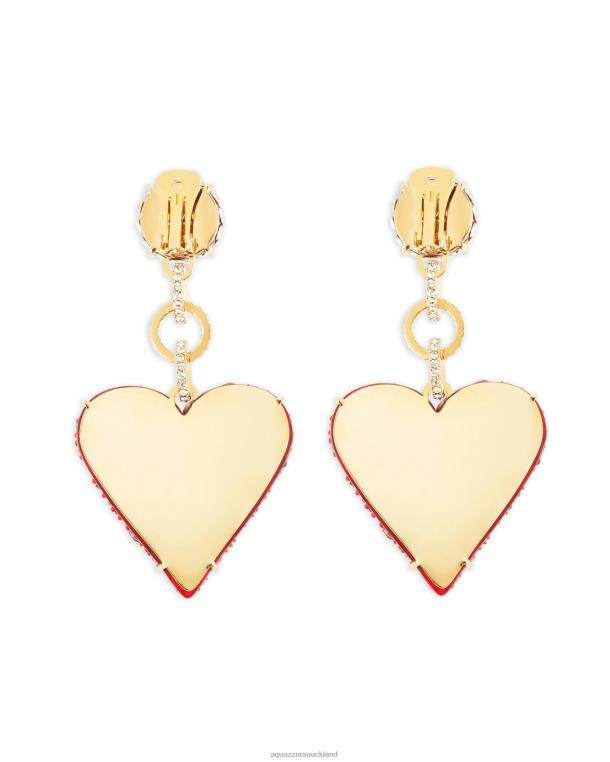 Aquazzura Love Me Earrings RED TZ666440