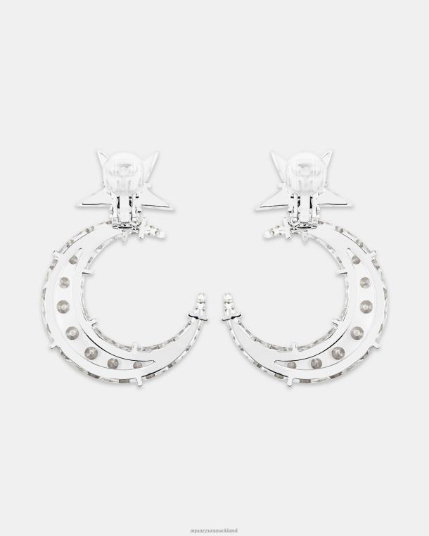 Aquazzura Moon Shine Earrings TRANSPARENT TZ666442