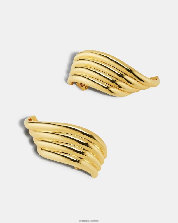 Aquazzura Wings Earrings GOLD TZ666426