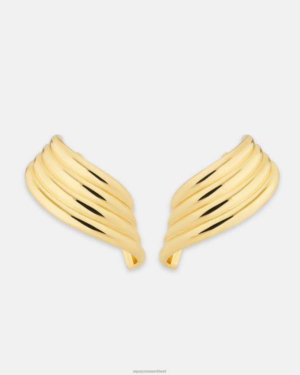 Aquazzura Wings Earrings GOLD TZ666426