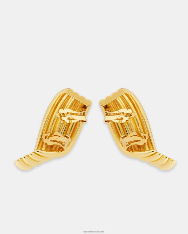 Aquazzura Wings Earrings GOLD TZ666426