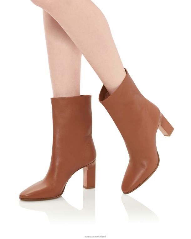 Aquazzura Manzoni Bootie 85 BROWN TZ666297