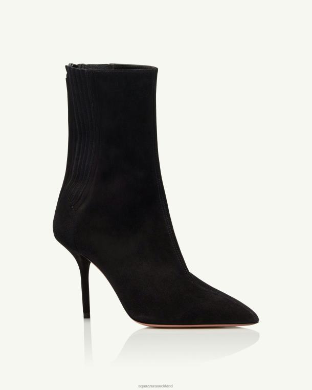 Aquazzura Saint Honore Bootie 85 BLACK TZ666295