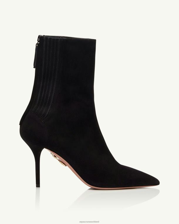 Aquazzura Saint Honore Bootie 85 BLACK TZ666295