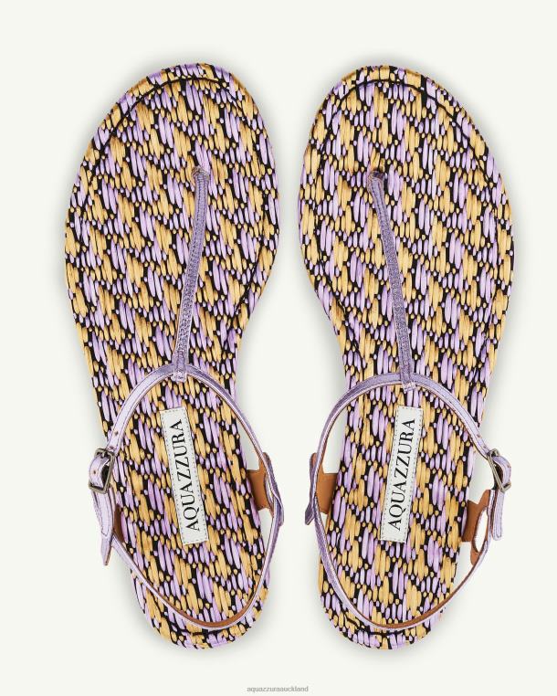 Aquazzura Almost Bare Sandal Flat LILAC TZ666146